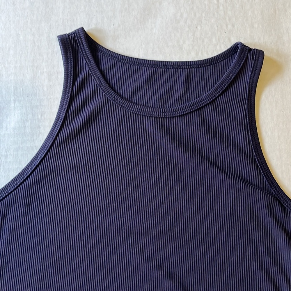 Navy Ribbed Body Suit - Picture 2 of 4
